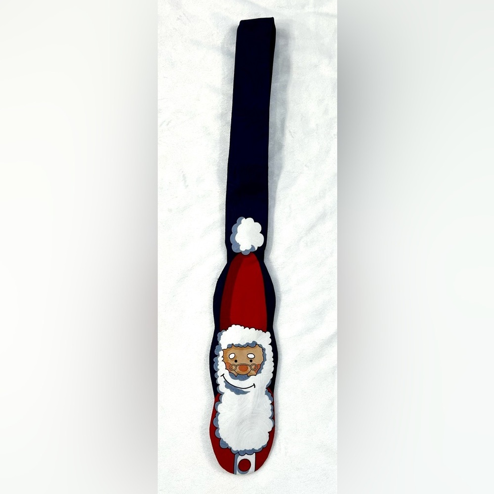 John Ashford NWT Navy Blue Holiday Christmas Santa Claus Men's Neck Tie